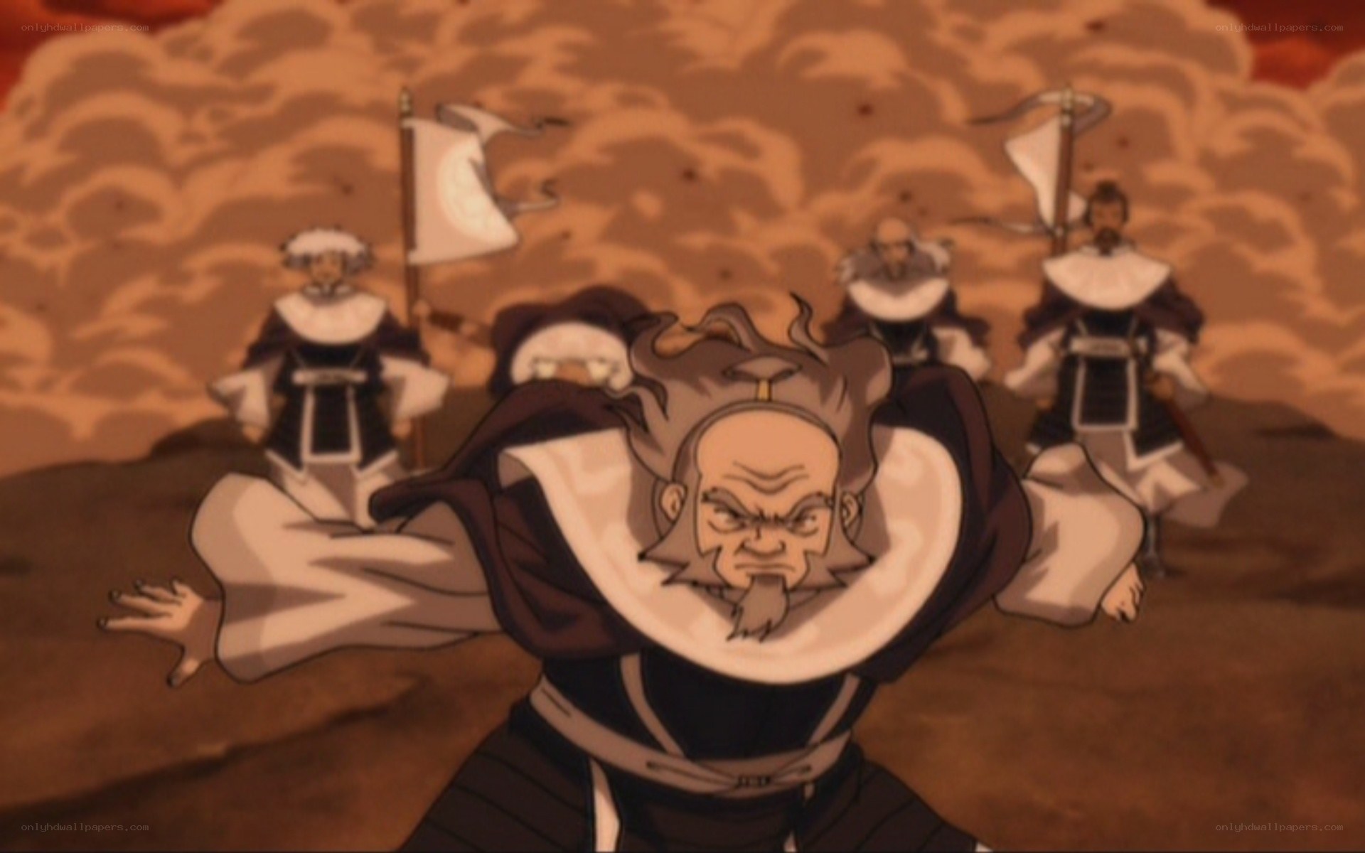 angry earthbender in battle