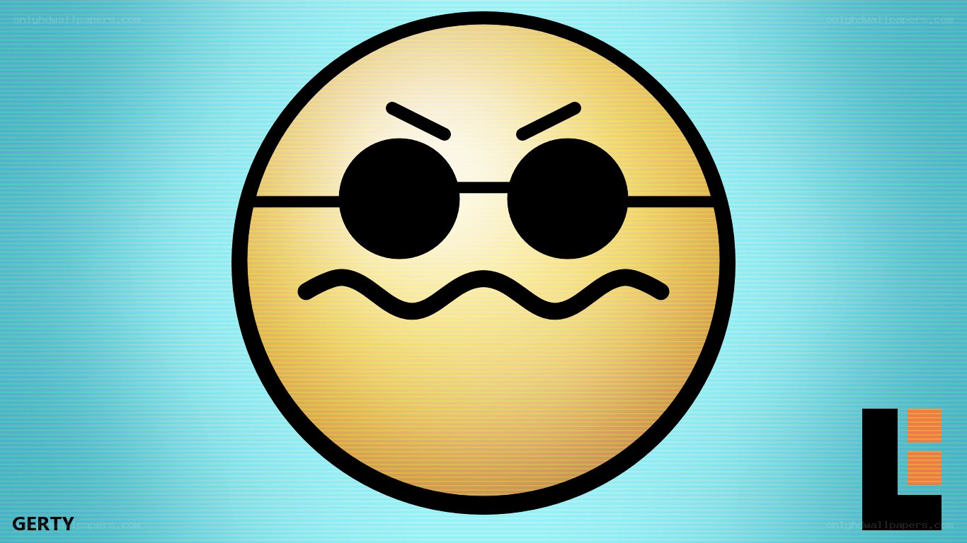 angry emoji with glasses