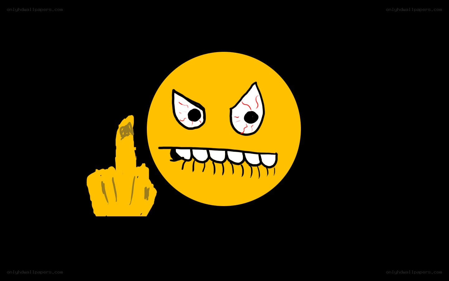 angry emoji with middle finger