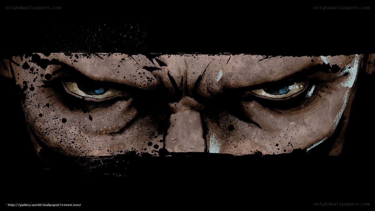 angry eyes close-up