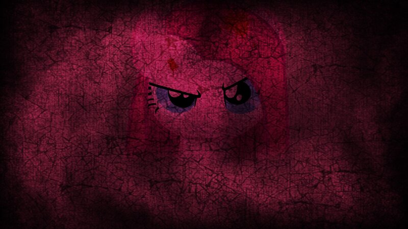 angry eyes in dark red