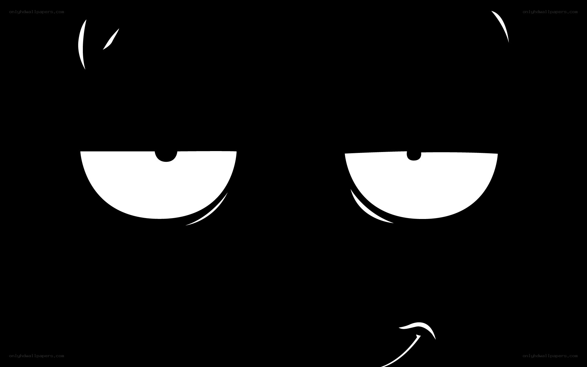 angry eyes on black