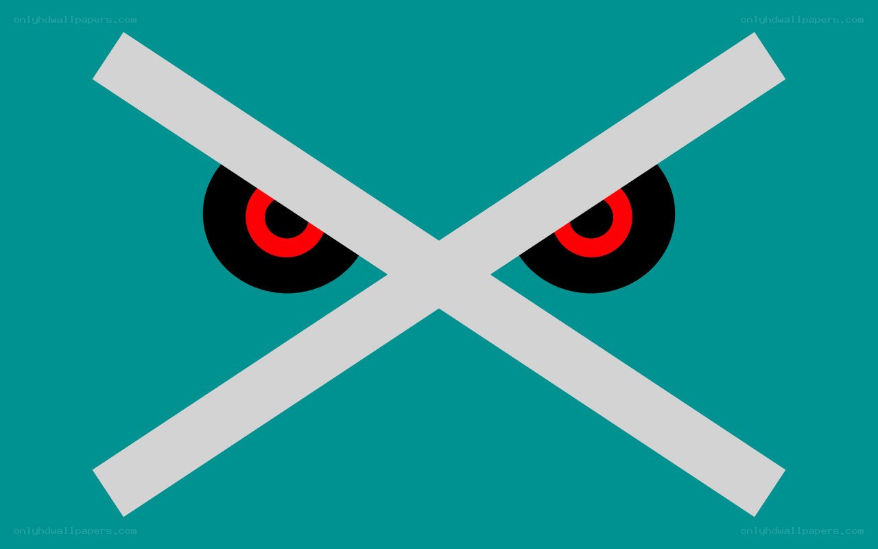 angry eyes with crossed lines