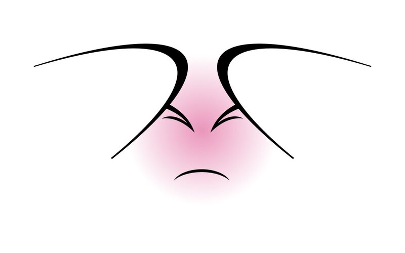 Angry Face Expression — Black