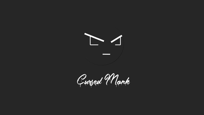 Angry Face Logo — Black, Serious