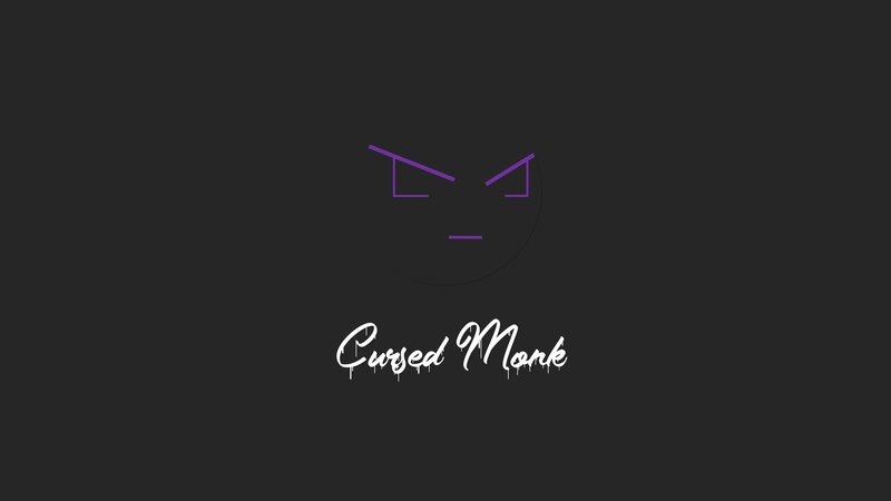 Angry Face Logo — Black