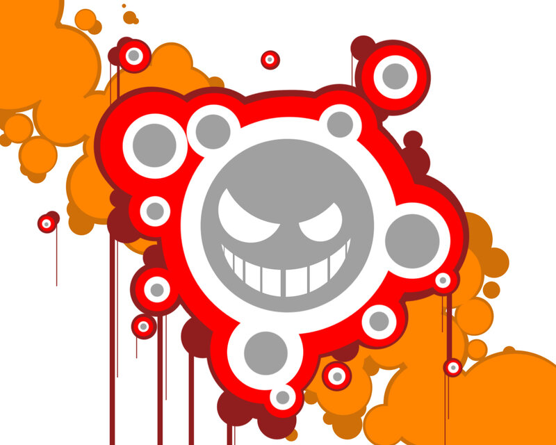 angry face logo design