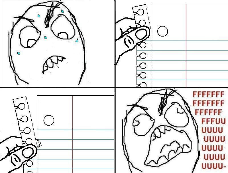 Angry Face Meme — Black