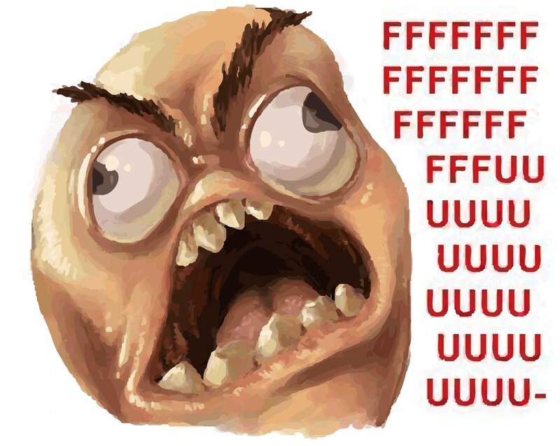 Angry Face Meme — Red