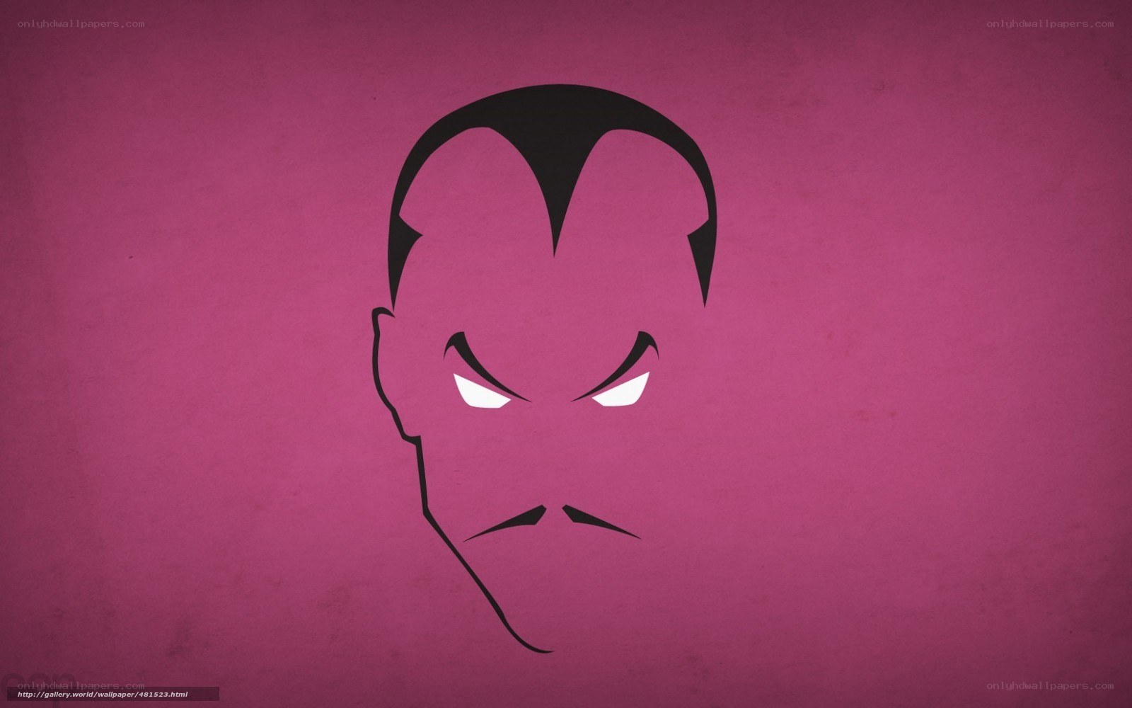 angry face silhouette
