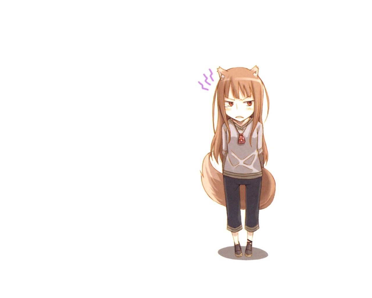 angry fox girl character