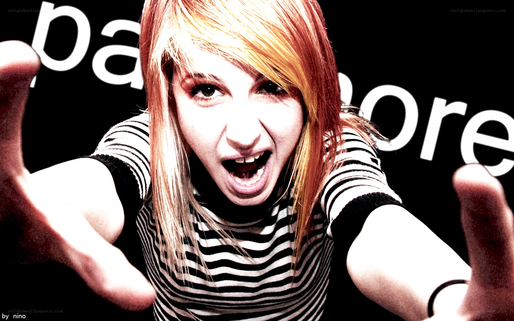angry girl reaching out