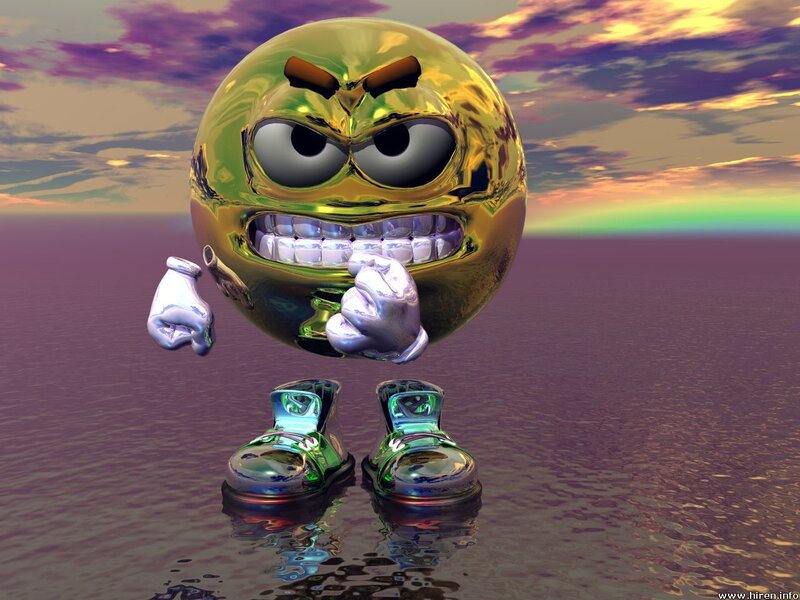 angry golden emoji character