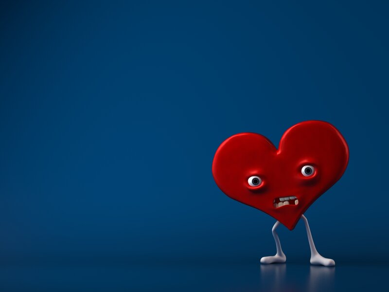 angry heart character