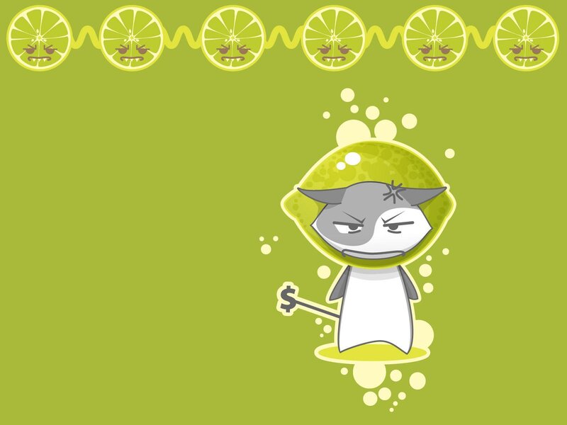 angry lime character cartoon