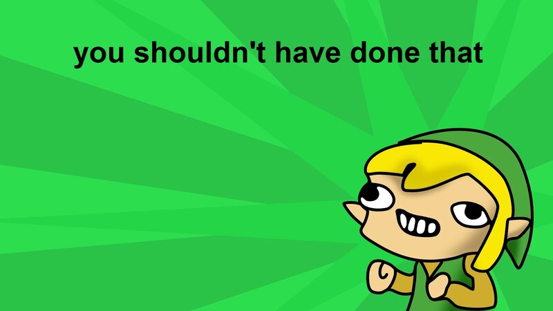 angry link character