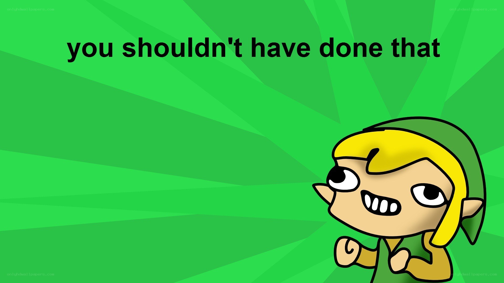 angry link character