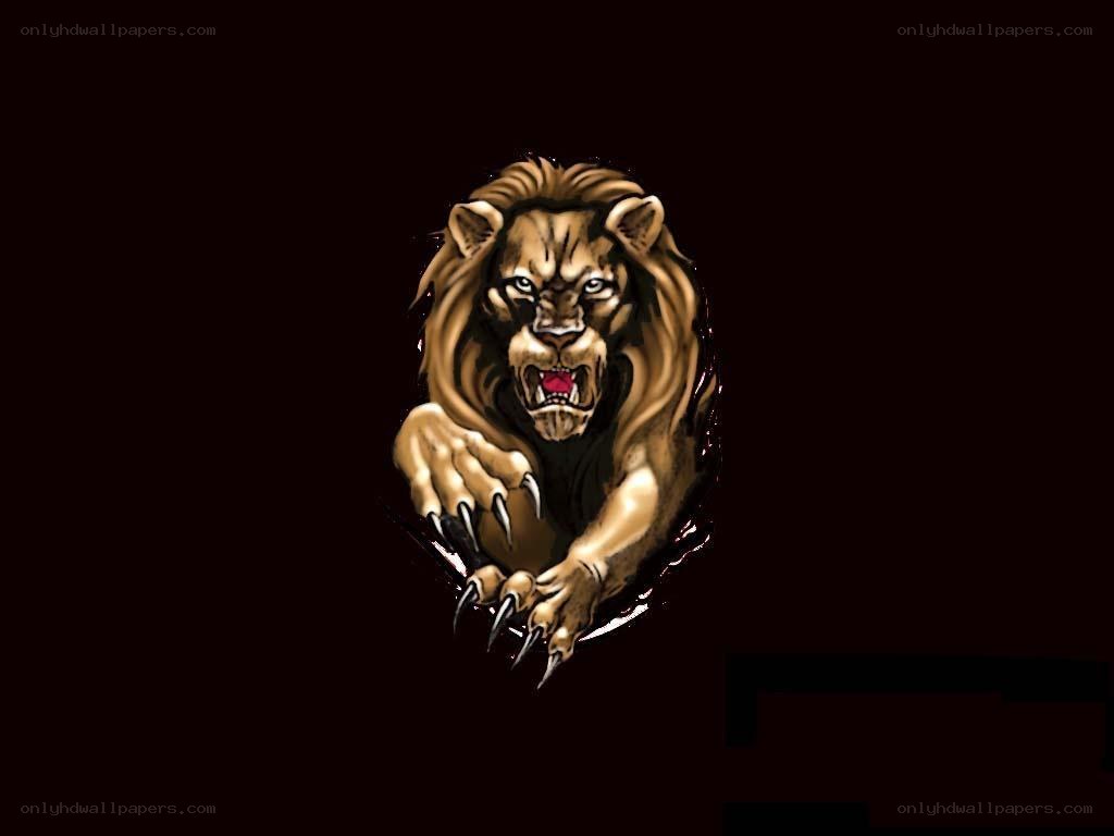 angry lion logo