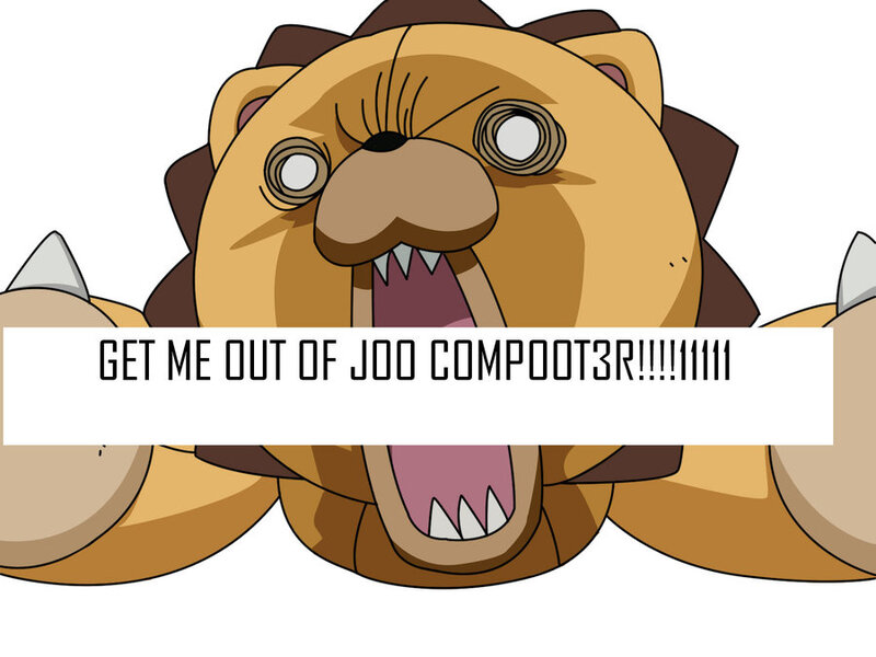 angry lion meme