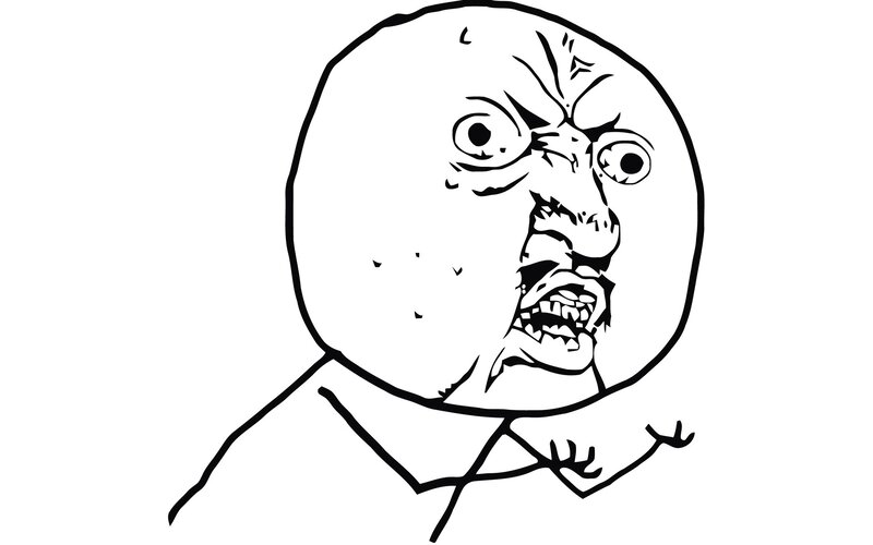 Angry Man Face