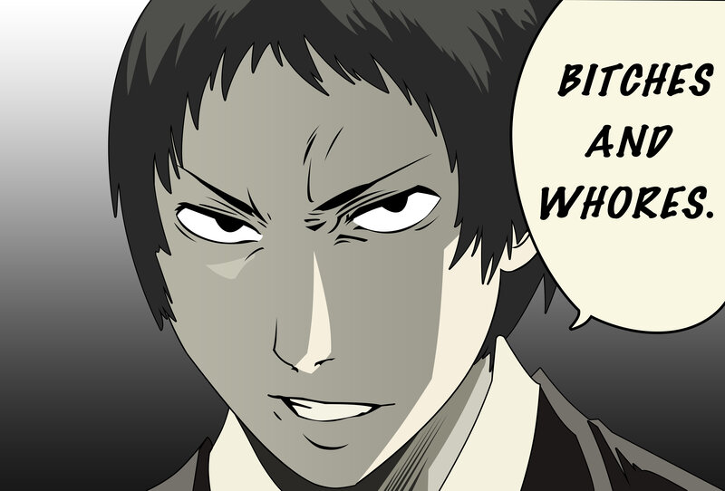 angry man in comic panel