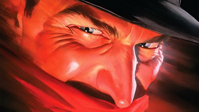 angry man in red light