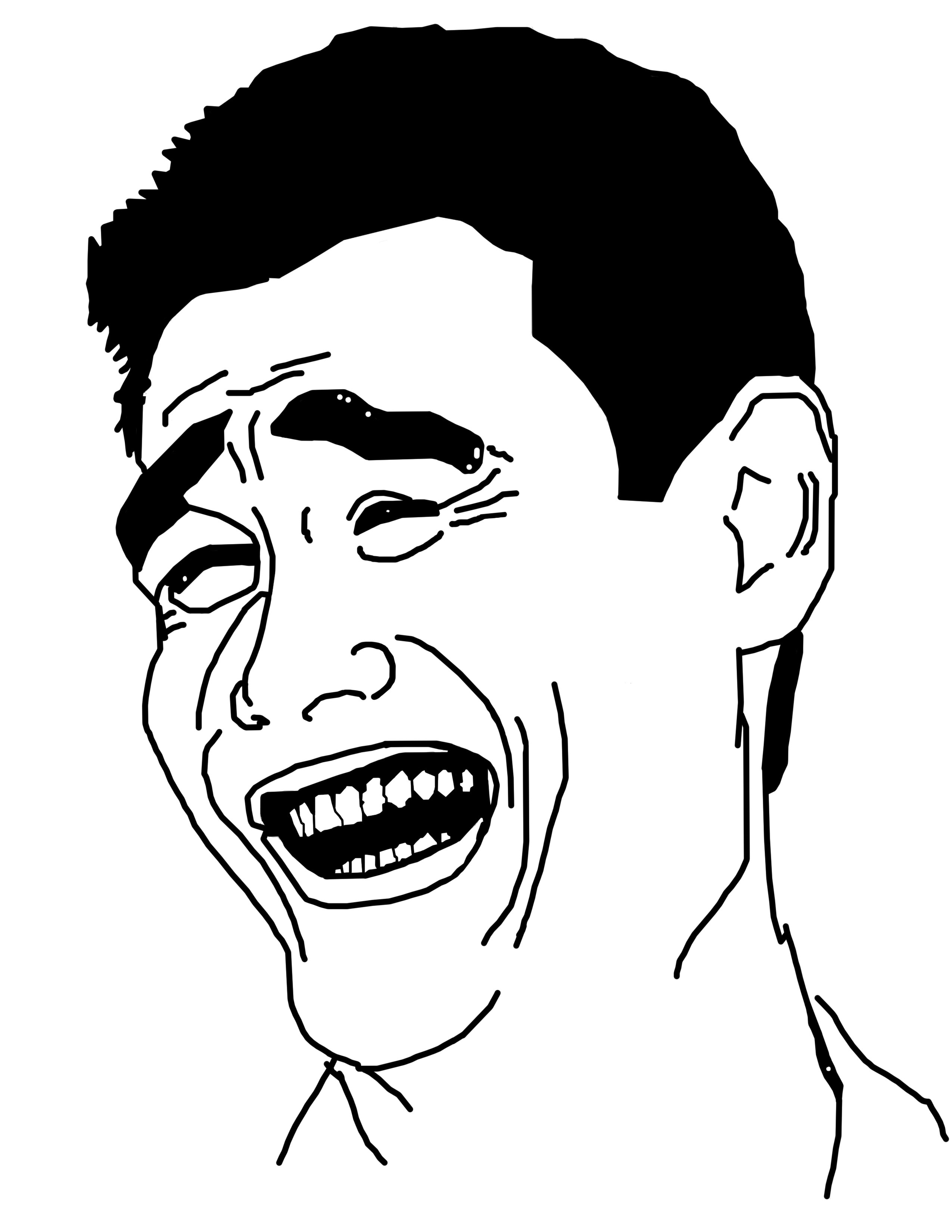 angry man meme face
