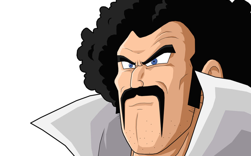 angry man with afro