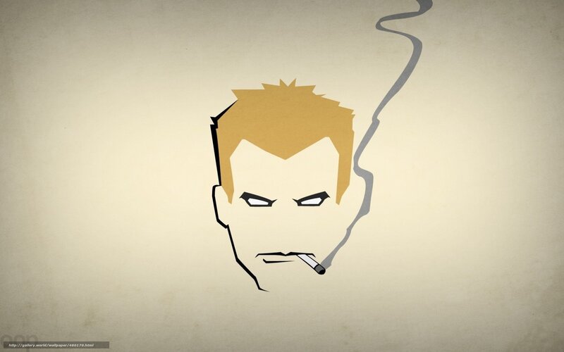 angry man with cigarette