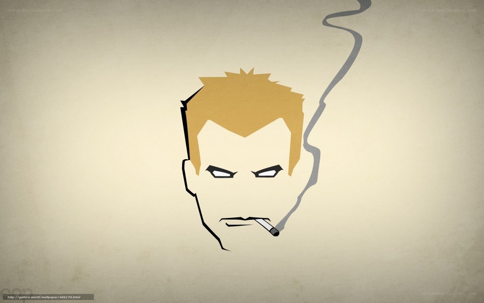 angry man with cigarette