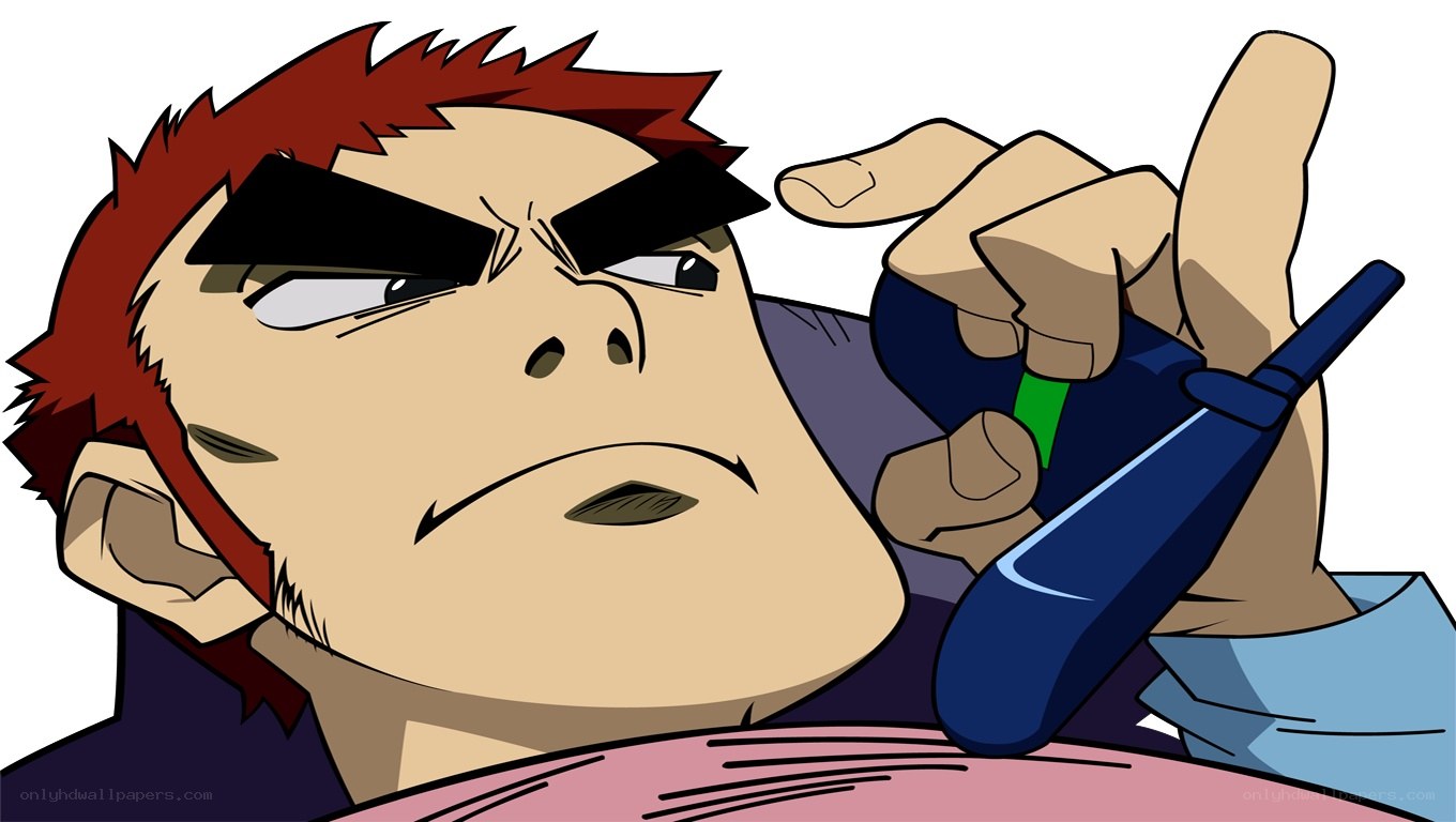 angry man with phone