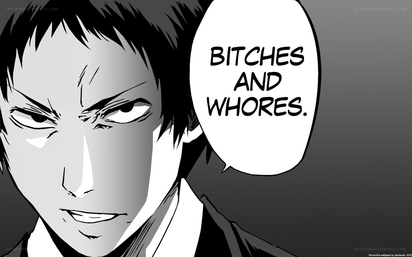 angry manga character