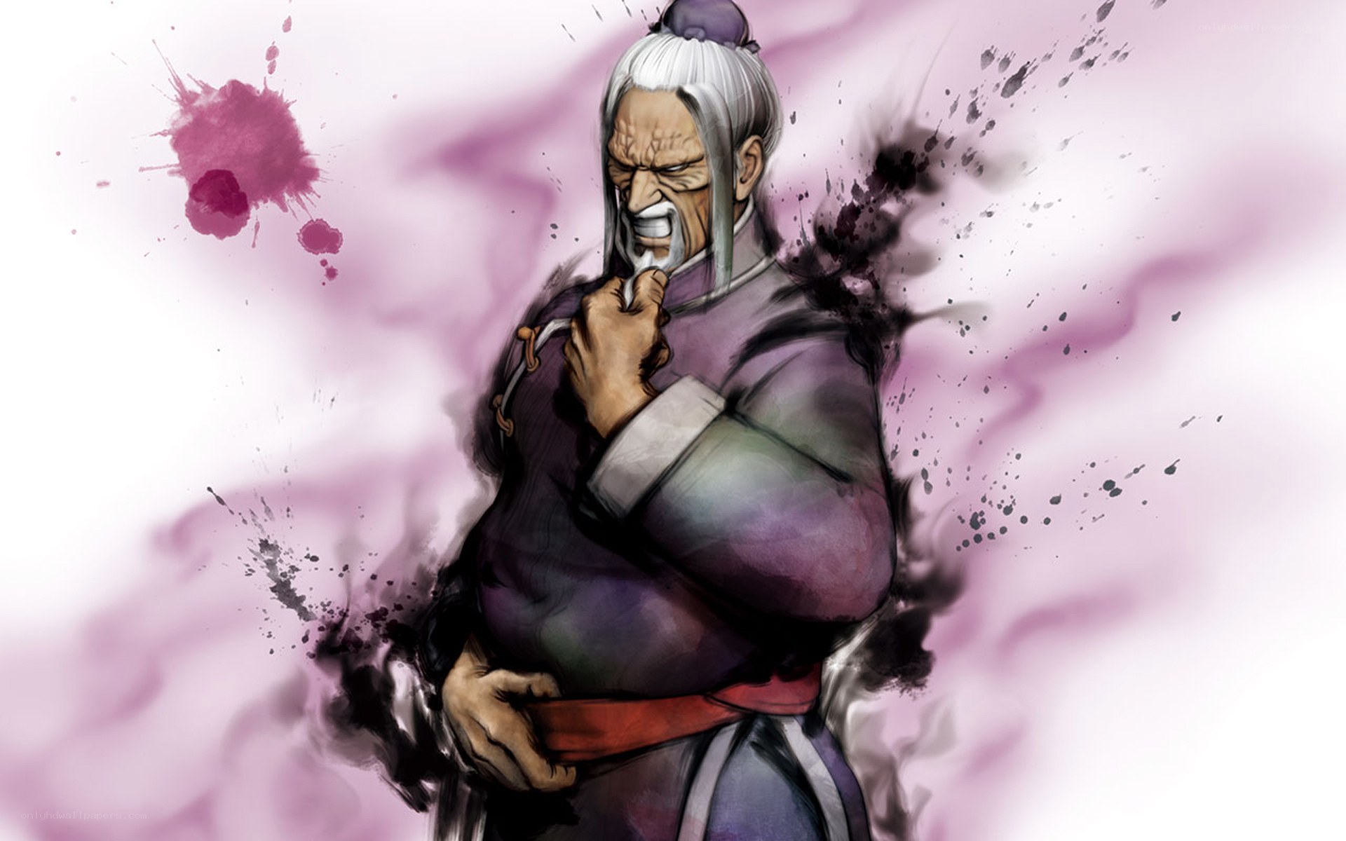 angry martial artist character