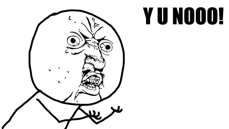 angry meme face with text