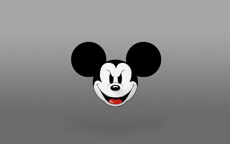 angry mickey mouse face