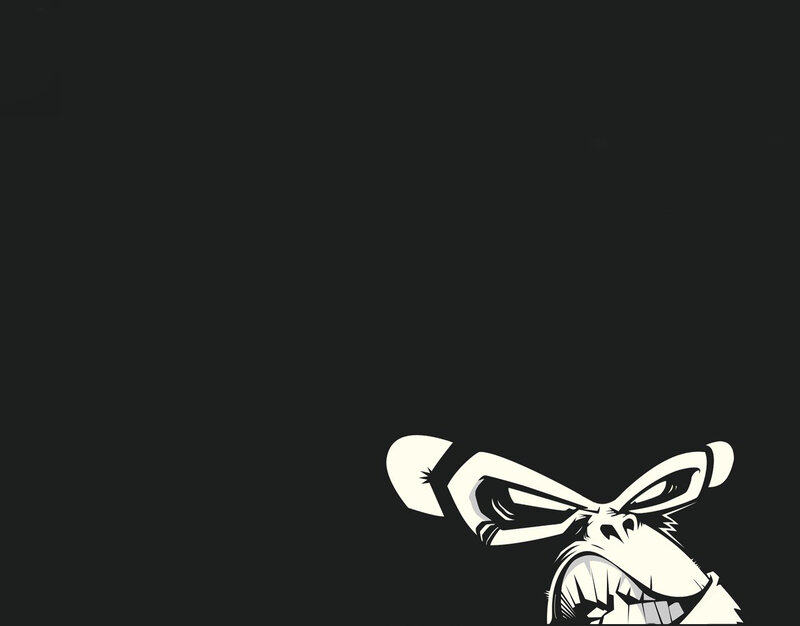angry monkey cartoon