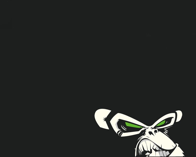 angry monkey character