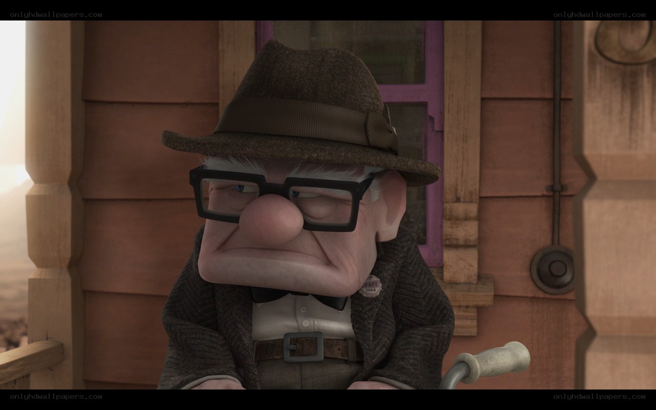 angry old man character