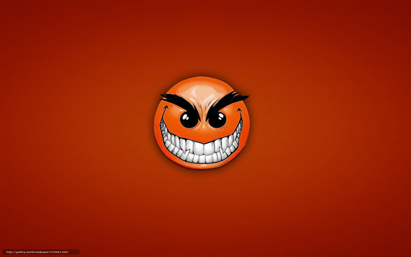 angry orange smiley face