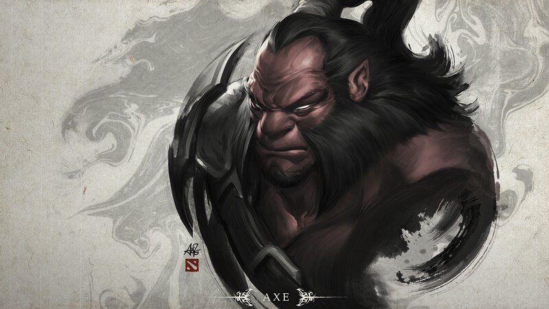 Angry Orc Warrior — Black, Dramatic
