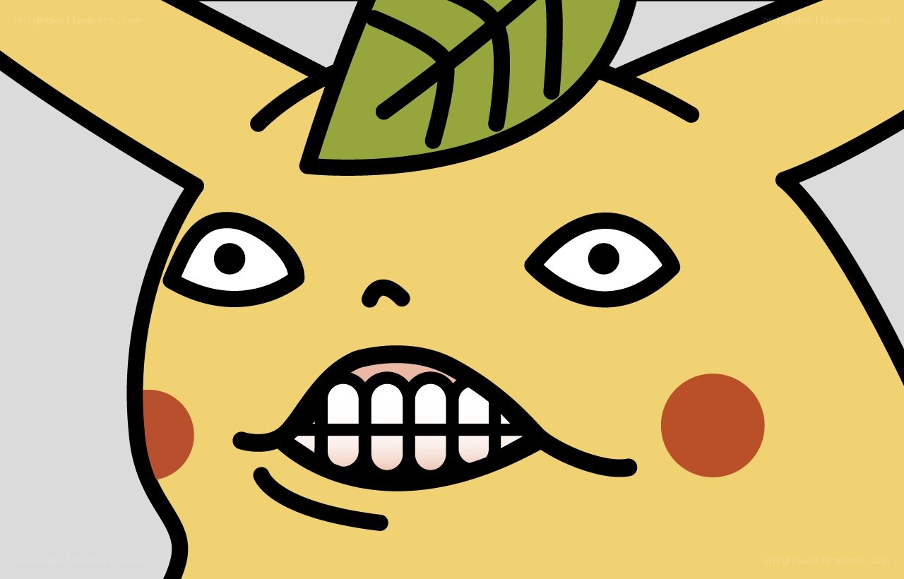 angry pikachu face