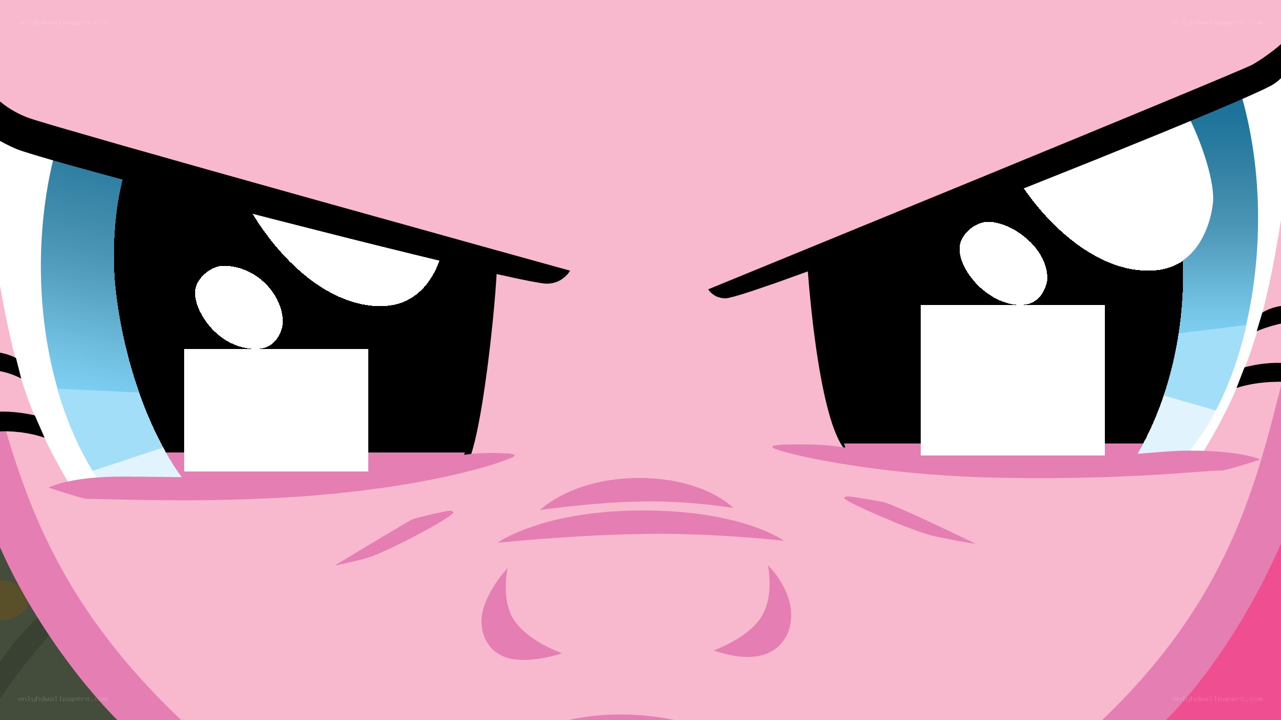 angry pink eyes