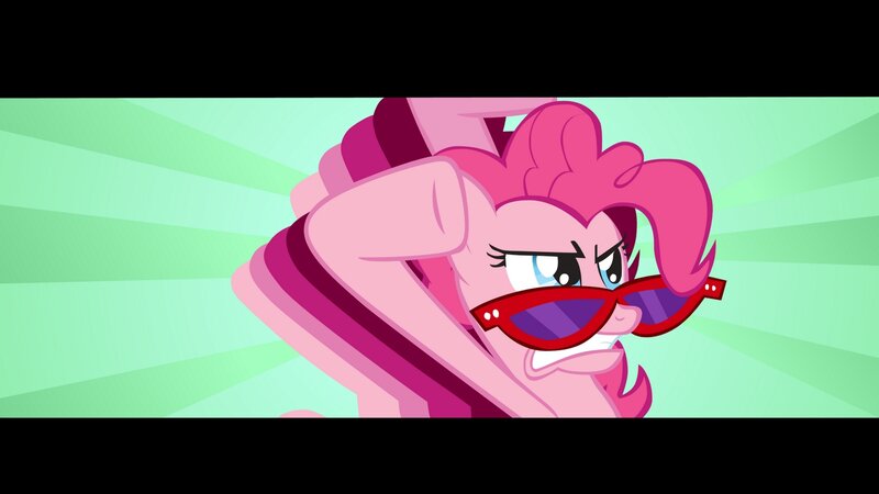 angry pink pony