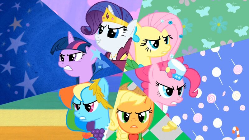 angry ponies collage