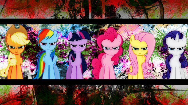 angry ponies wallpaper