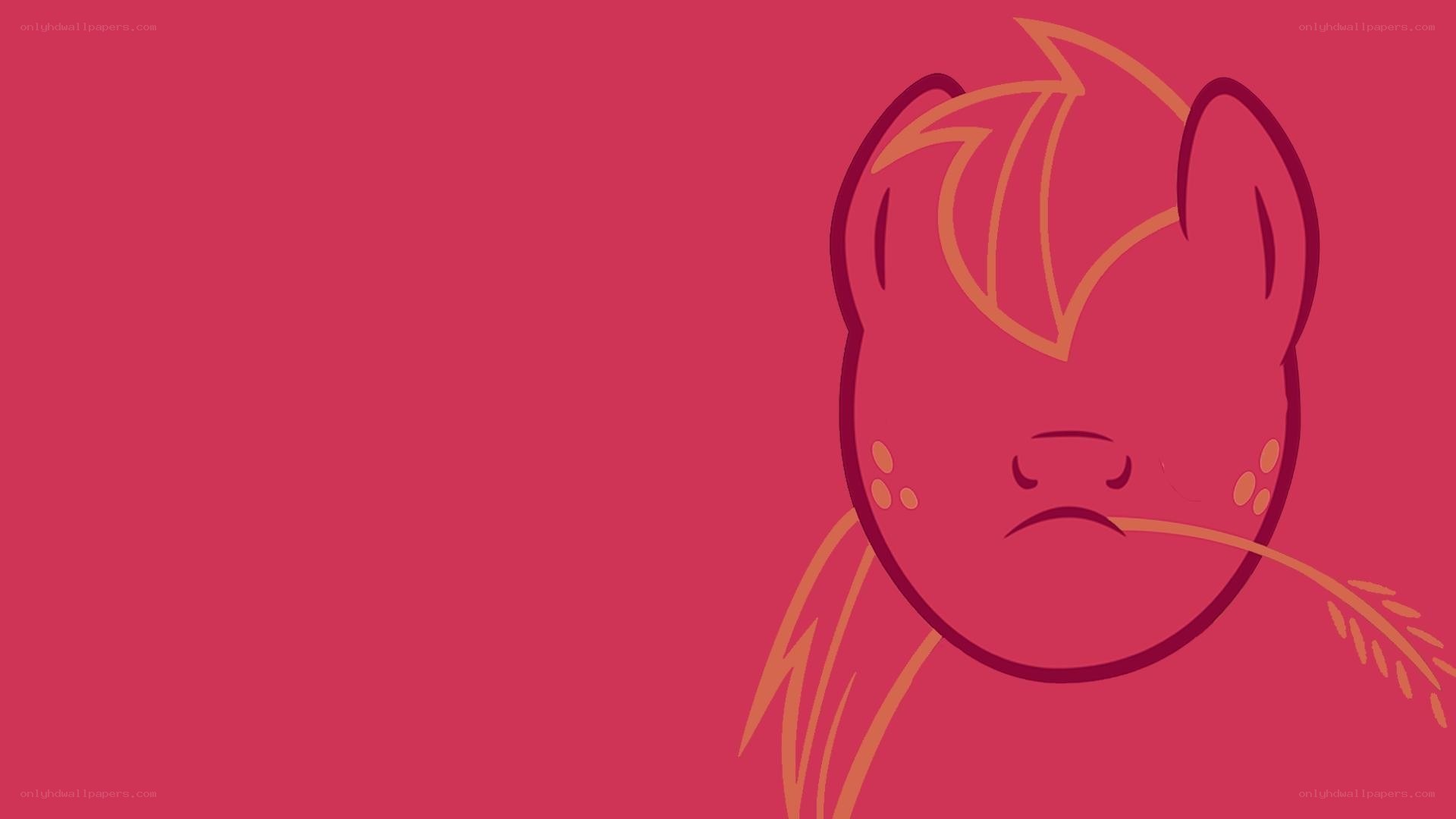 angry pony with wheat