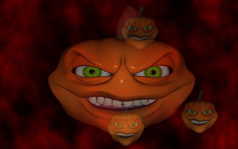 angry pumpkin faces