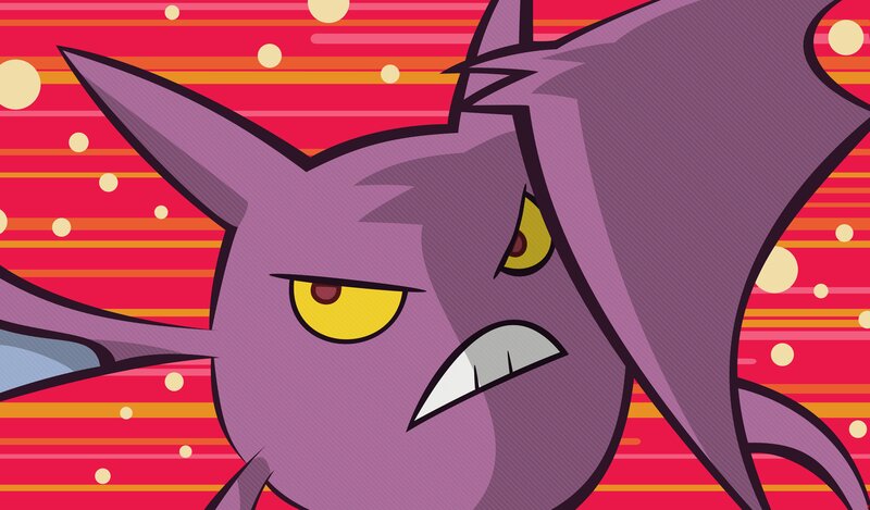 angry purple creature