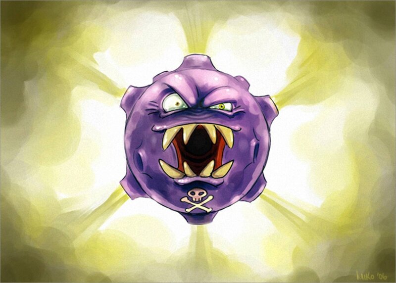 angry purple monster