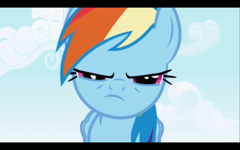 angry rainbow dash